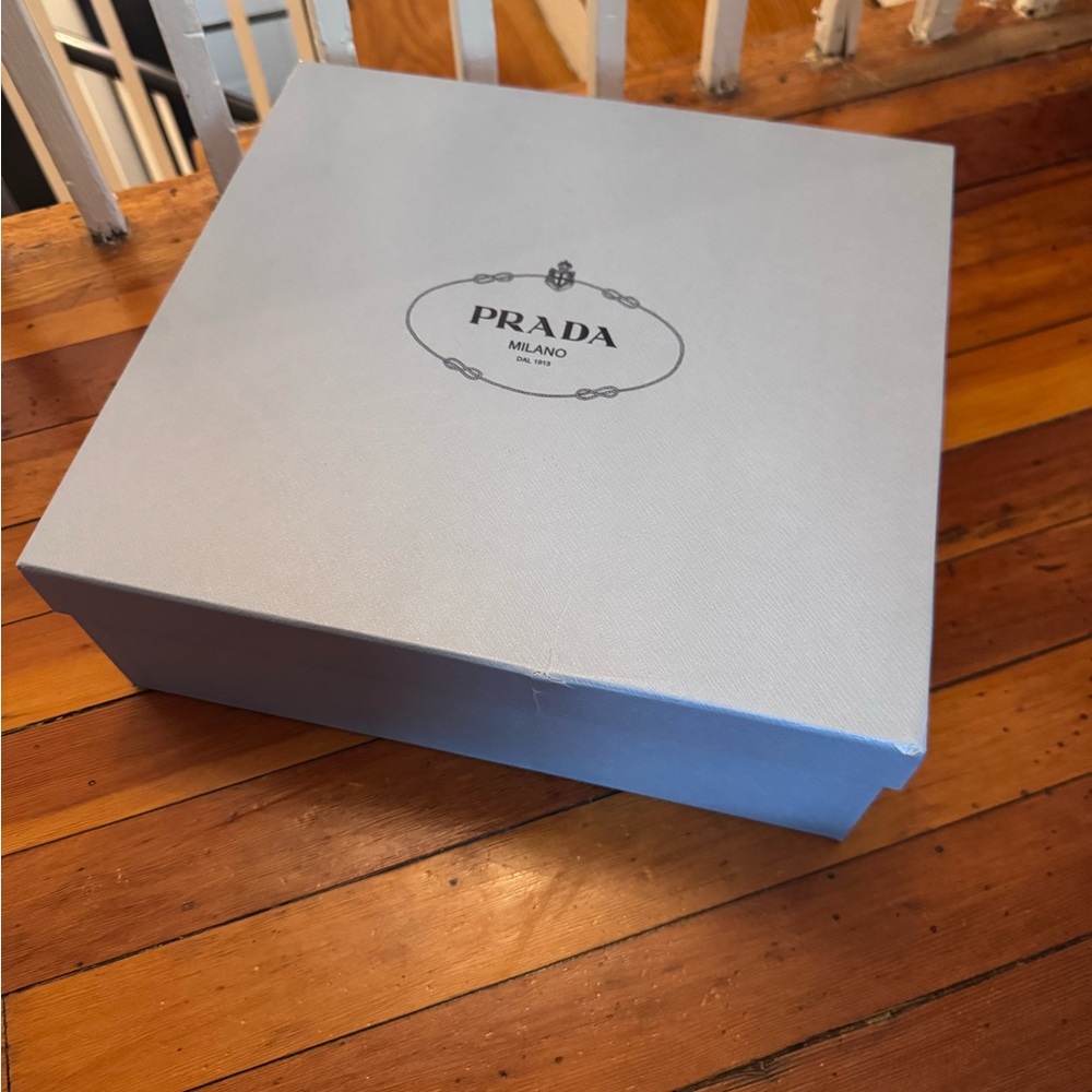 Prada Gray Box with Logo